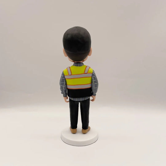 Construction Worker Custom Bobblehead – Built to Make You Smile!