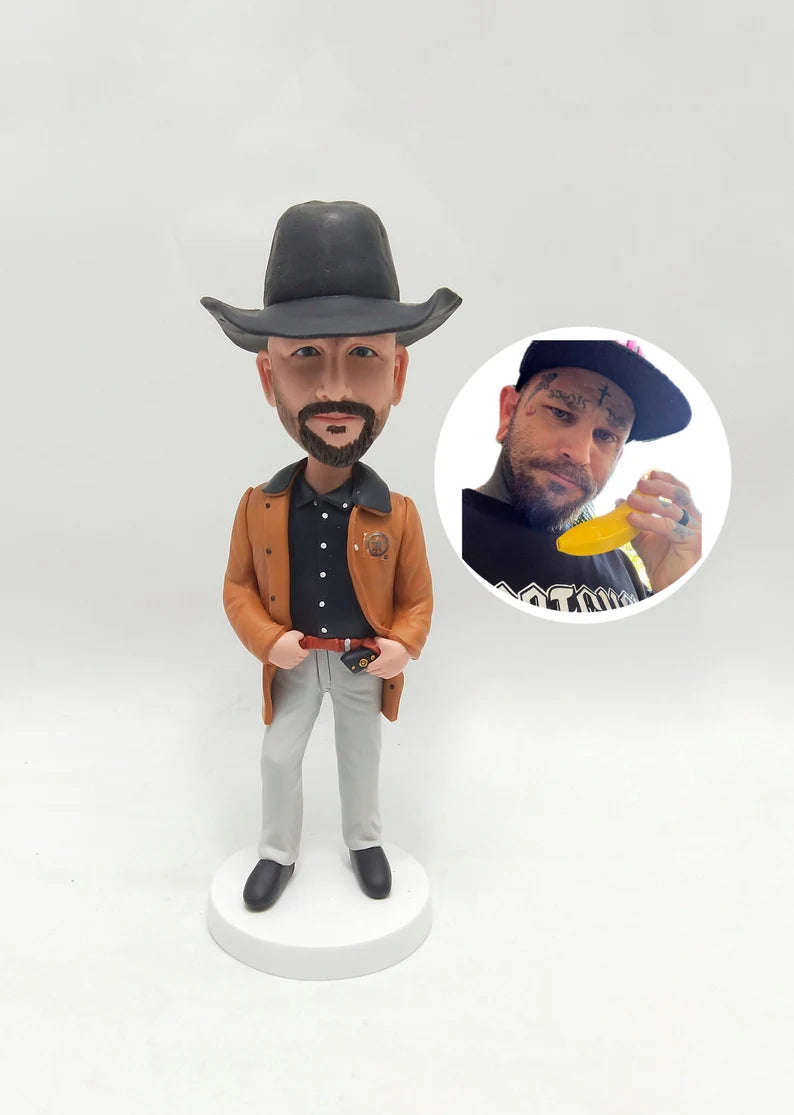 Cowboy Custom Bobblehead – Ride into the Sunset!