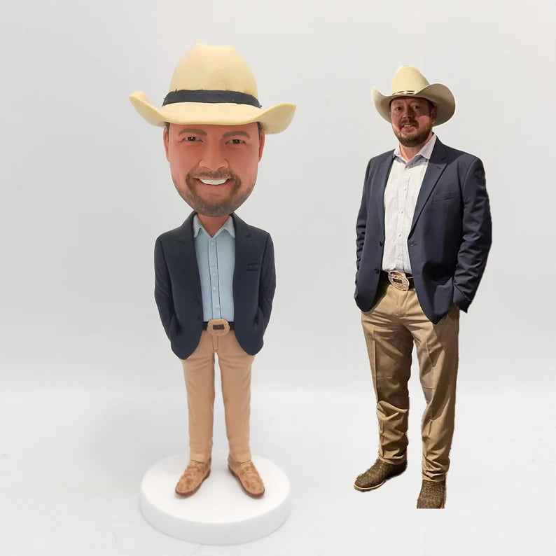 Cowboy Custom Bobblehead – Ride into the Sunset!