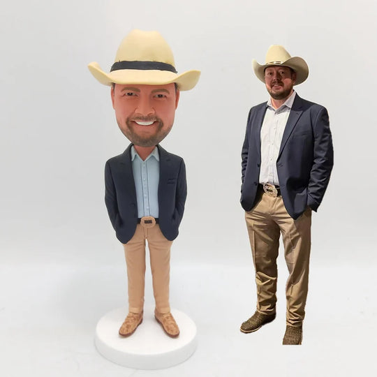 Cowboy Custom Bobblehead – Ride into the Sunset!