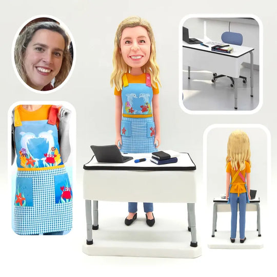 Custom Bobble Head Mini Figurine Teacher Customized