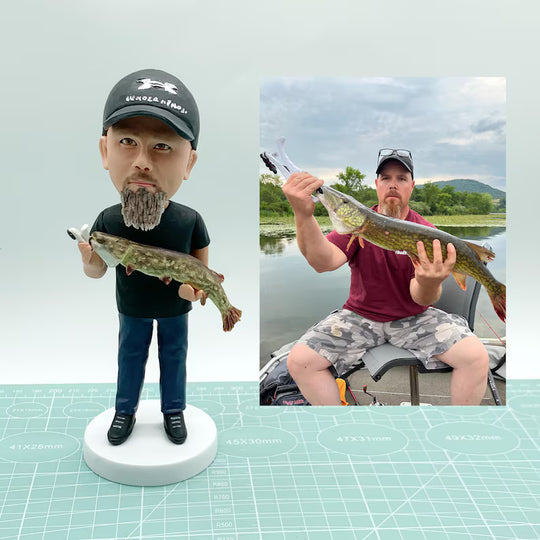Custom Bobblehead - The Fishing Gift That’ll Make Them Bobble With Joy