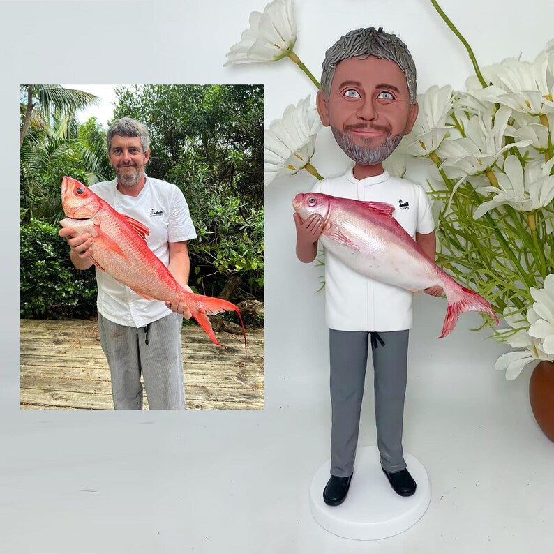 Custom Bobblehead - The Fishing Gift That’ll Make Them Bobble With Joy
