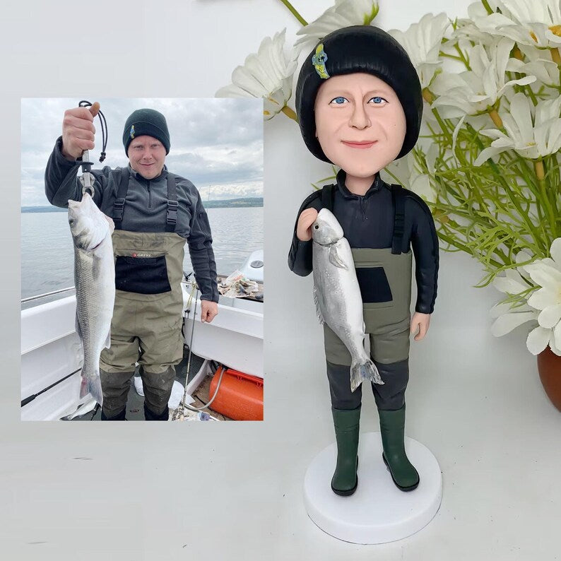 Custom Bobblehead - The Fishing Gift That’ll Make Them Bobble With Joy