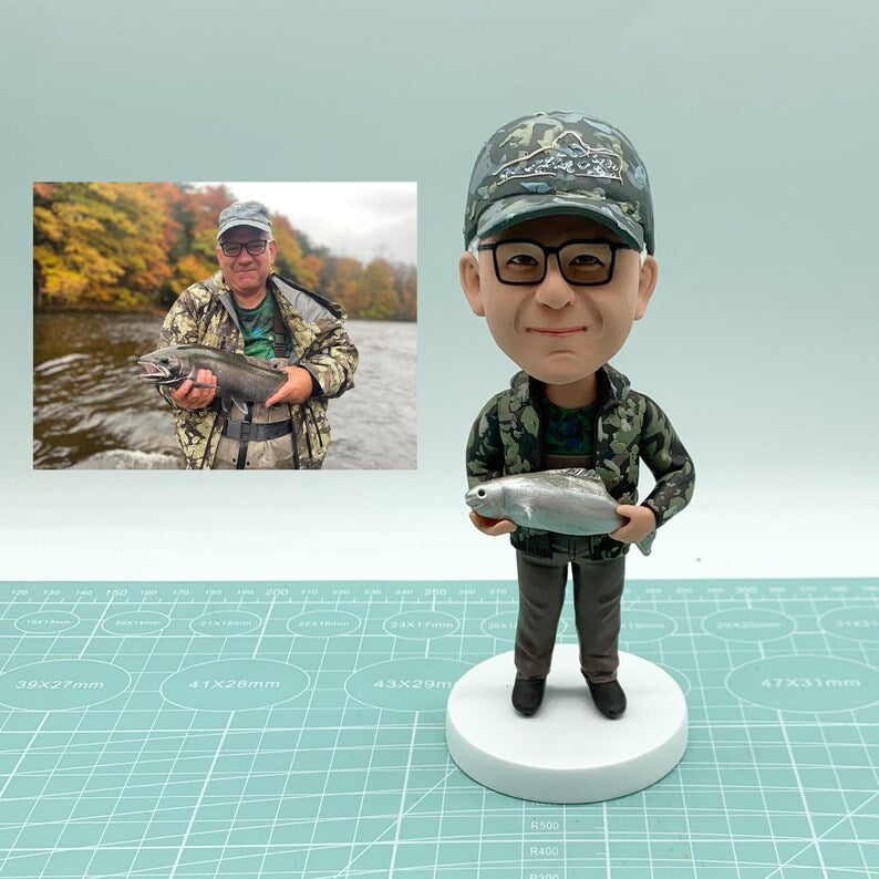 Custom Bobblehead - The Fishing Gift That’ll Make Them Bobble With Joy