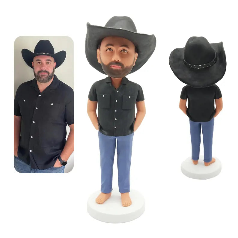 Cowboy Custom Bobblehead – Ride into the Sunset!