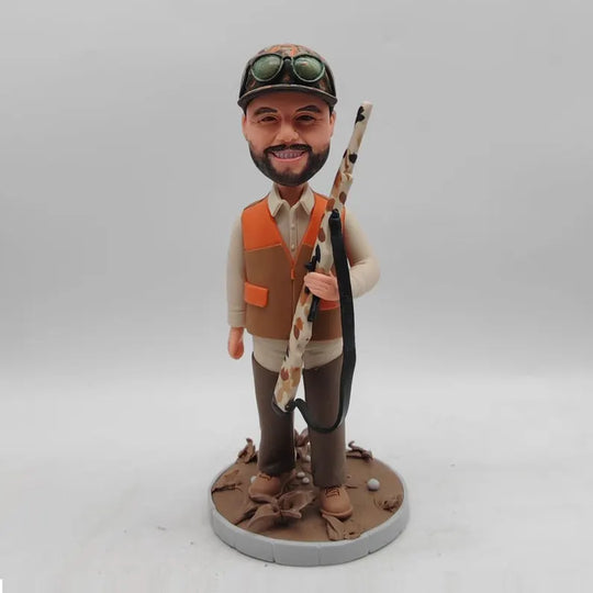 Custom Hunter Bobblehead – Personalized Bobblehead for Outdoor & Hunting Lovers