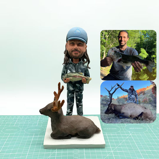 Custom Hunter Bobblehead – Personalized Bobblehead for Outdoor & Hunting Lovers