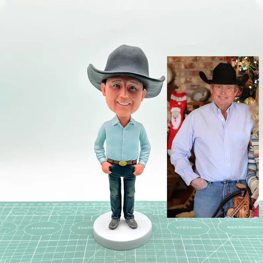 Cowboy Custom Bobblehead – Ride into the Sunset!