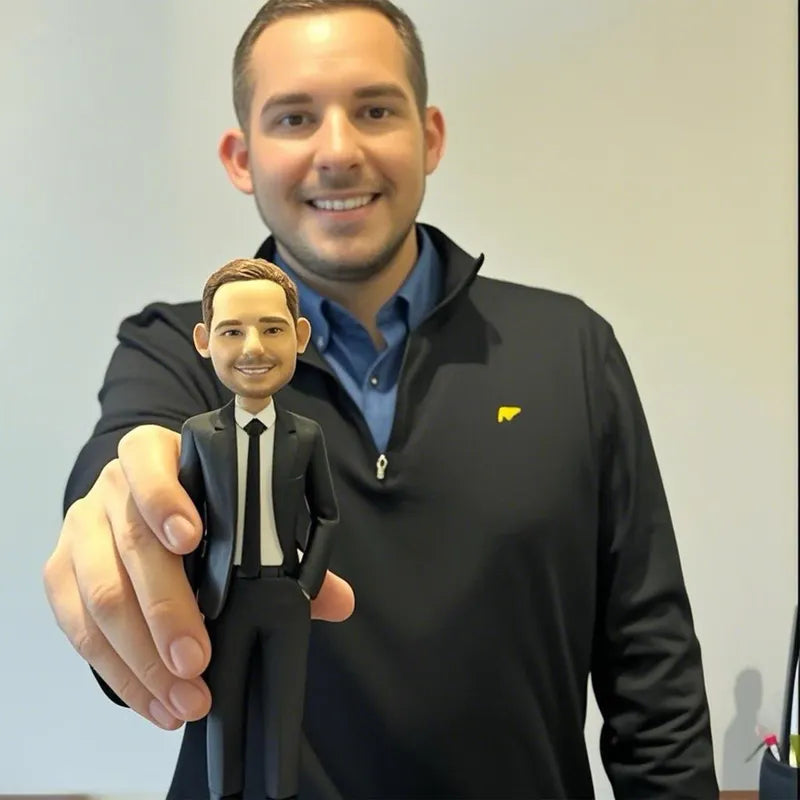 Custom Bobble Head Mini Figurine - Father's Day
