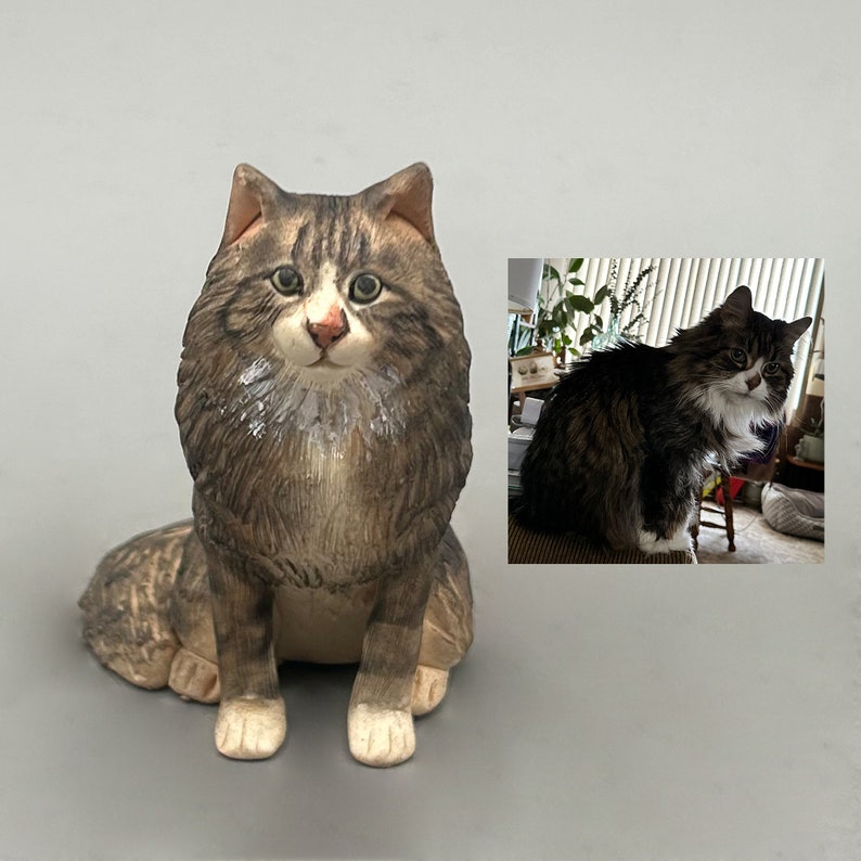 Example of the custom figurine design; personalised from customer reference photos
