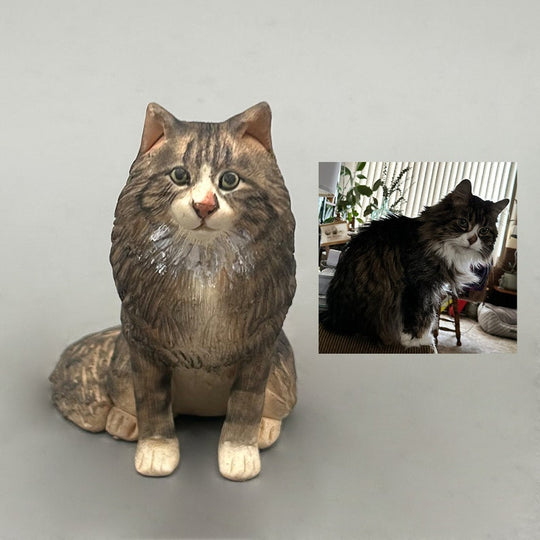 Example of the custom figurine design; personalised from customer reference photos