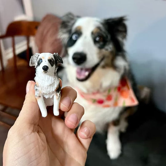 Example of the custom figurine design; personalised from customer reference photos