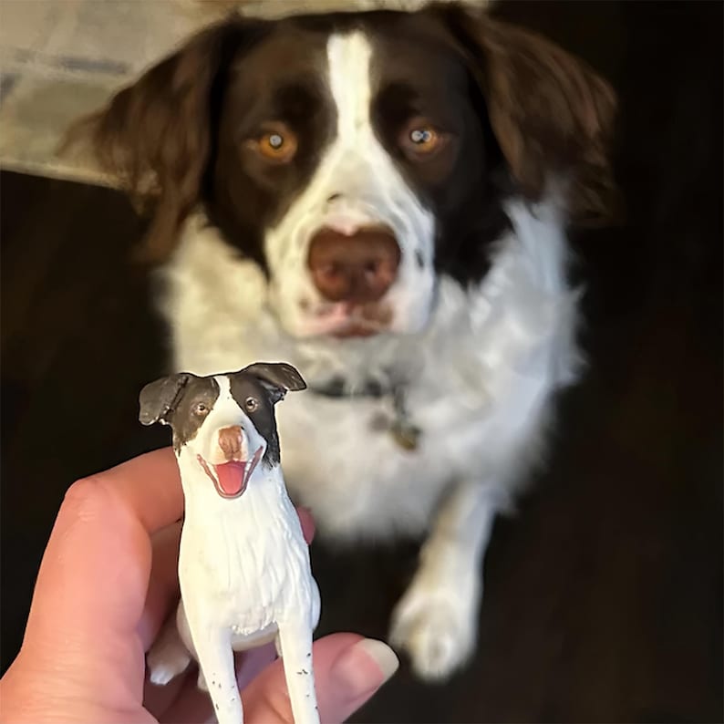 Example of the custom figurine design; personalised from customer reference photos