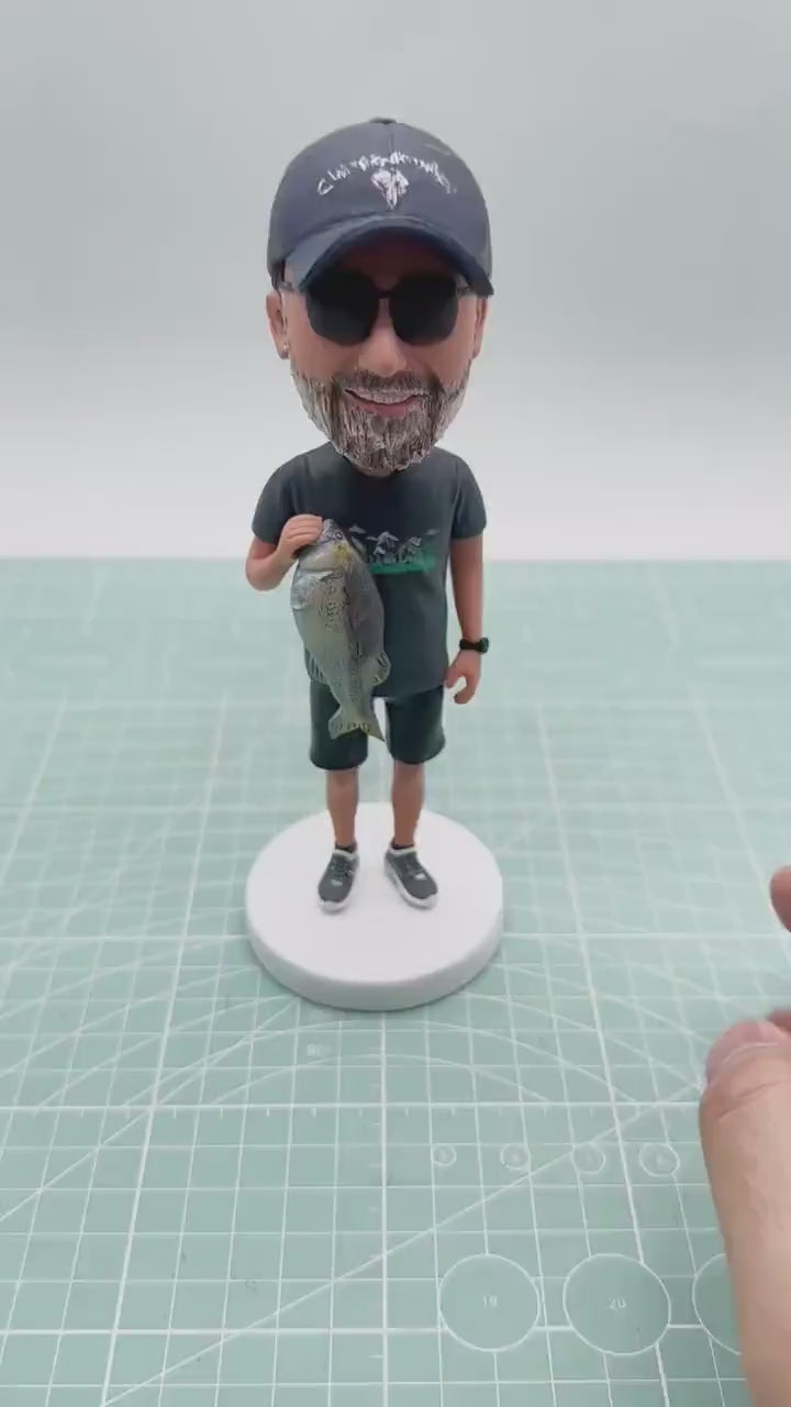 Custom Bobblehead - The Fishing Gift That’ll Make Them Bobble With Joy