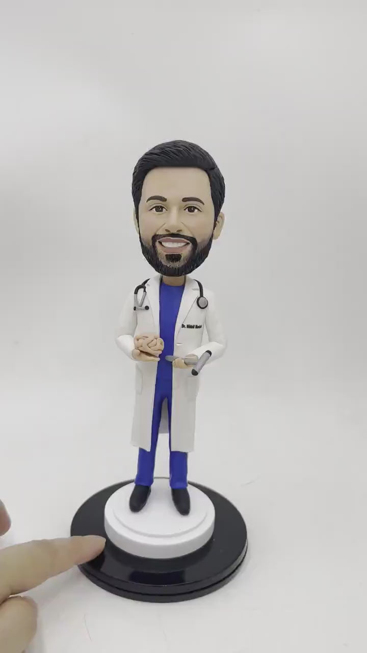 Custom Bobble Head Mini Figurine Doctor Customized