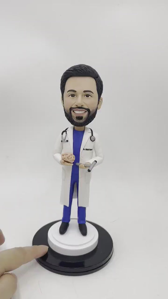 Custom Bobble Head Mini Figurine Doctor Customized