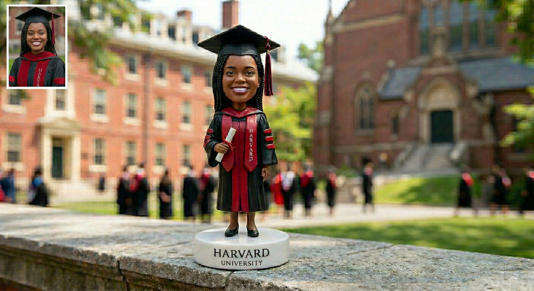 Custom Bobble Head Mini Figurine Graduation Customized