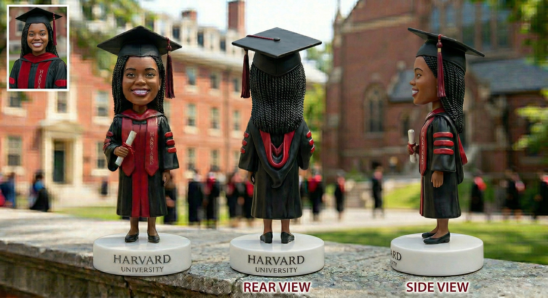 Custom Bobble Head Mini Figurine Graduation Customized