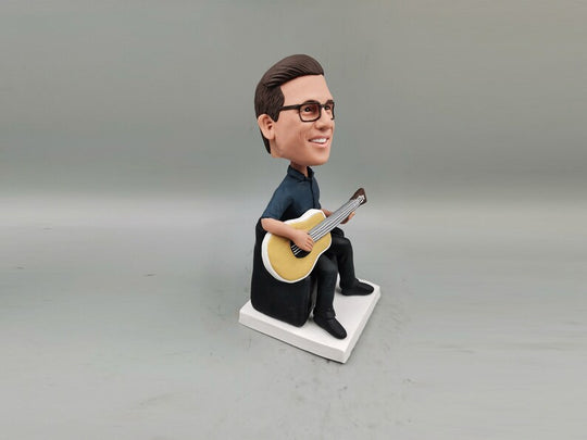 Guitarist Bobble Head | Guitarist Mini Figurine | Coupleofthings
